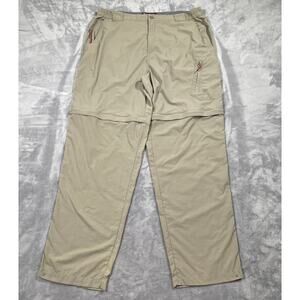 Simms Cor3 Pants XL Tan Zip Off Fishing Outdoor Performance Quick Dry Travel